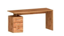 Scrivania lineare rovere 160x90cm con 3 cassetti - Bardi