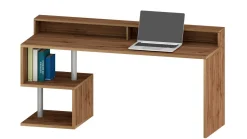 Scrivania lineare rovere 180x60cm con supporto computer - Arre