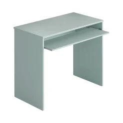 Scrivania lineare verde acqua 79x54cm con supporto computer - Ajeje