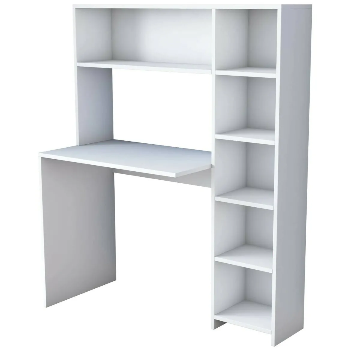Scrivania studio bianca 113x40cm con libreria - Arapaho