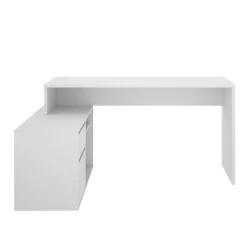 Scrivania ufficio bianca 139x92cm con 1 cassetto - Andor