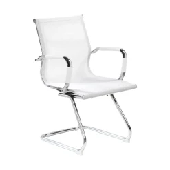 Sedia Bianco una Sedia Peso Supportato 120 kg, Altezza Seduta 43 cm - Balvano