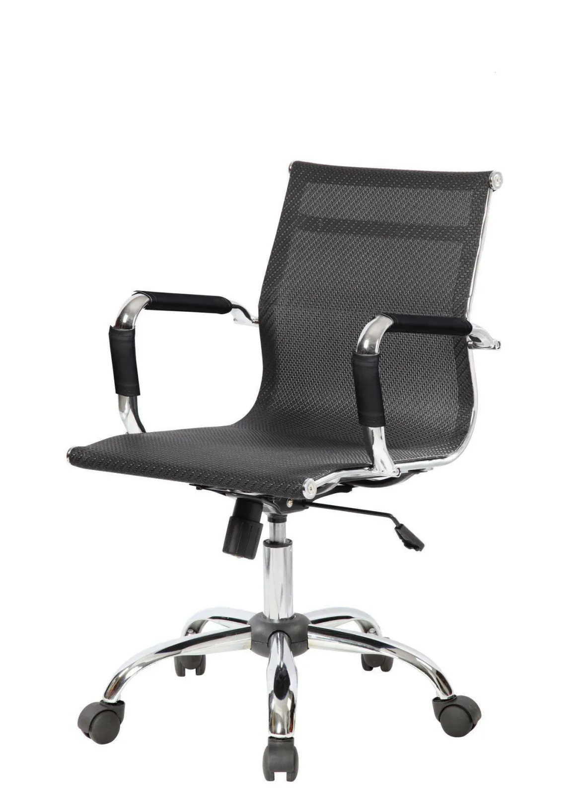 Sedia con ruote Dardit, Nero, 62x54h92/102 cm