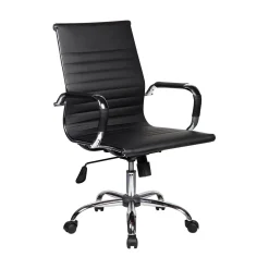 Sedia con ruote Disrae, Nero, 62x54h92/102 cm