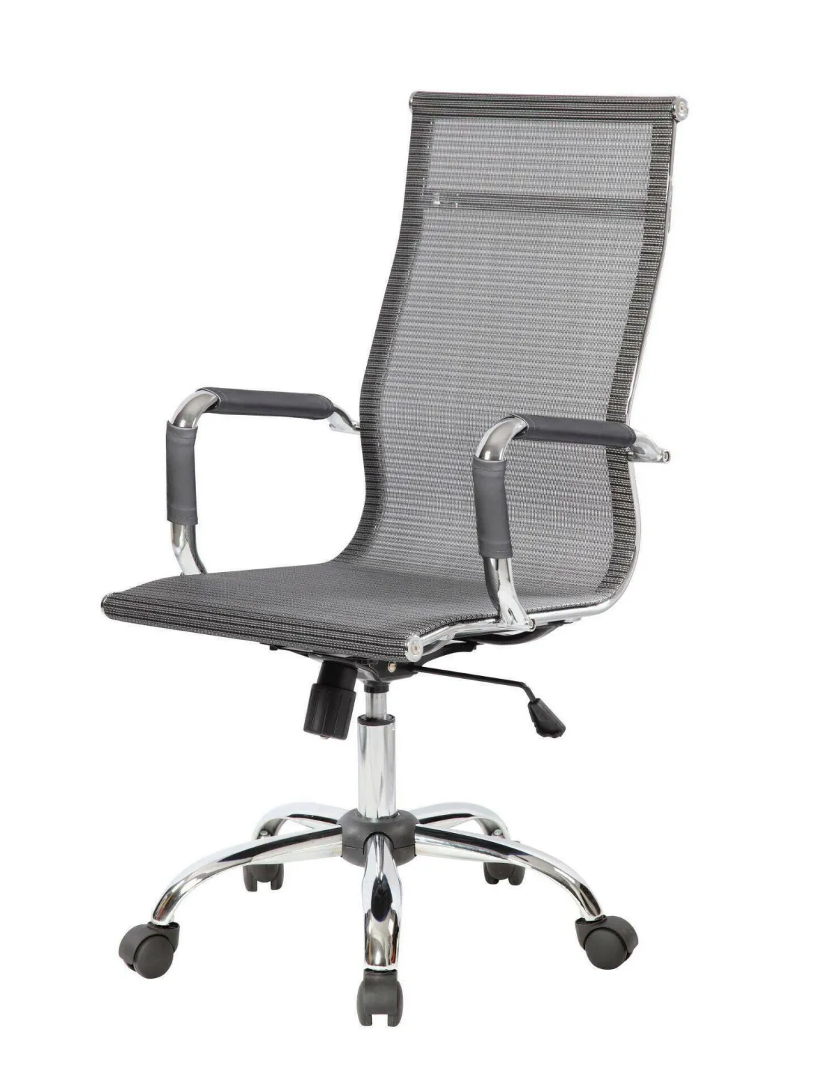 Sedia con ruote Dmannin, Grigio, 63x54h106/116 cm