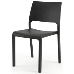 Sedia da esterno design impilabile antracite - Cereseto