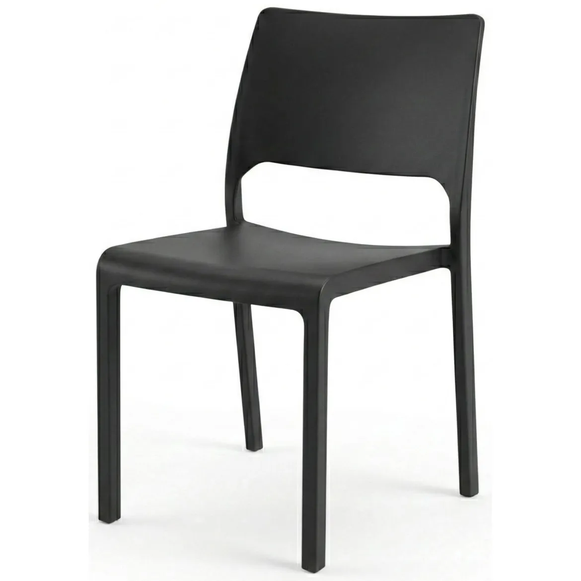 Sedia da esterno design impilabile antracite - Cereseto