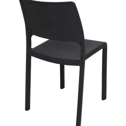 Sedia da esterno design impilabile antracite - Cereseto