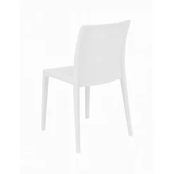 Sedia da esterno Ferla, Made in Italy, 42x48 h81 cm, Bianco