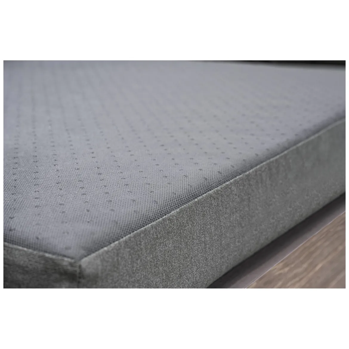 Sedia da Esterno Marrone Noce Grigio una Sedia Imbottito, Modulabile Componibile - Houghton