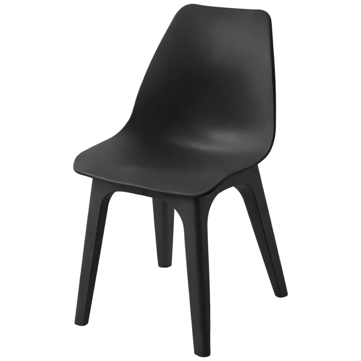 Sedia da Esterno Nero Antracite una Sedia Peso Supportato 120 kg, Sfumatura Colore Seduta Antracite Made in Italy - Montivilla