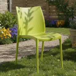 Sedia da Esterno Verde una Sedia Impilabile, Peso Supportato 120 kg Made in Italy - Grover