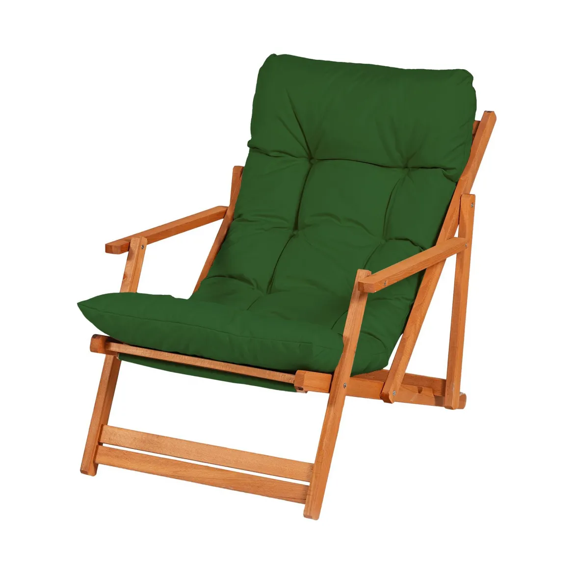 Sedia da Esterno Verde una Sedia Schienale Reclinabile, Multiposizione Made in Italy - Dozier