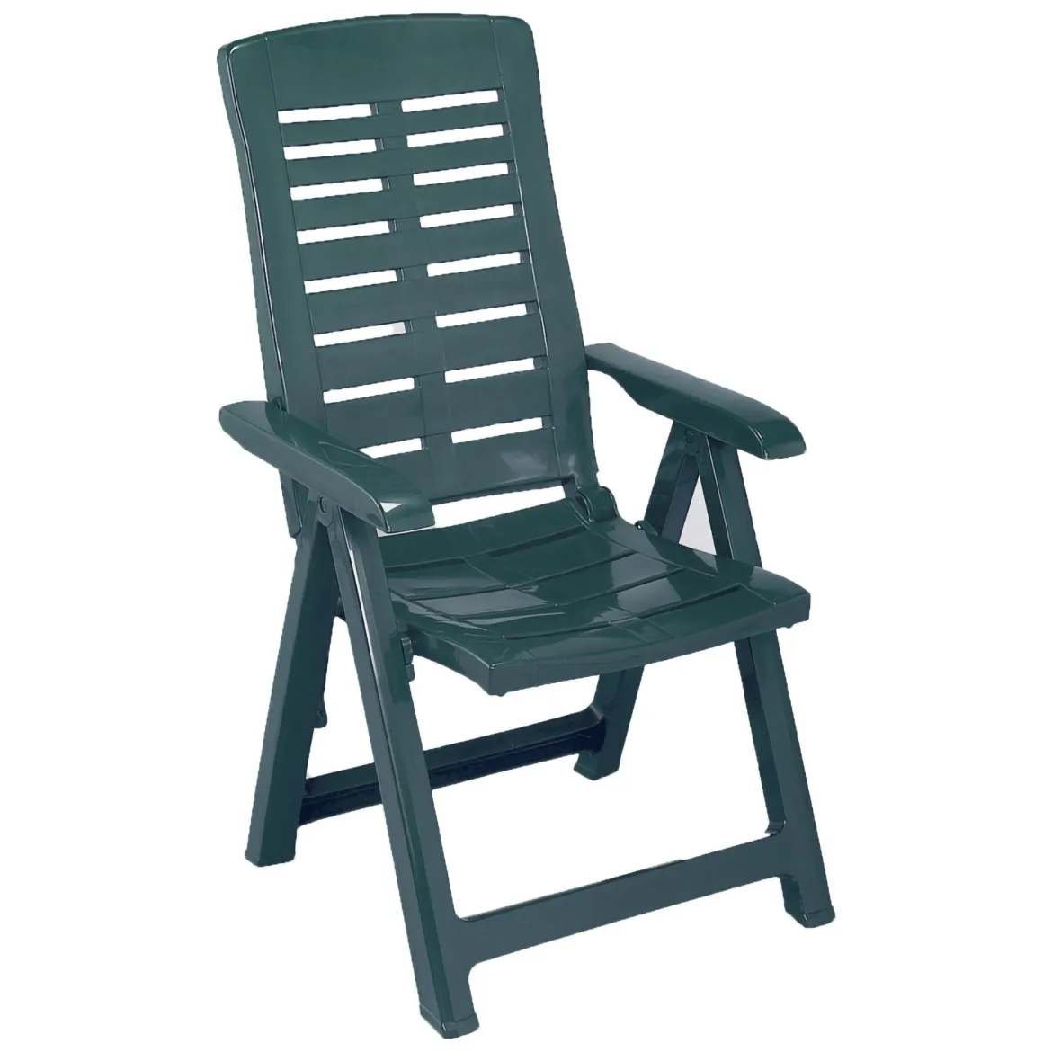 Sedia da Esterno Verde una Sedia Schienale Reclinabile, Multiposizione Made in Italy - Heflin