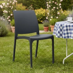 Sedia da giardino impilabile rosa - Tambora
