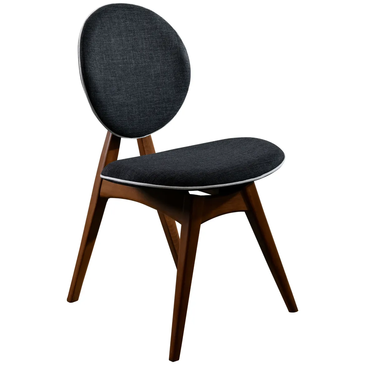 Sedia Marrone Noce 2 Sedie Imbottito, Peso Supportato 150 kg - Centrale