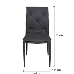 Sedia, Set di 2 Sedie Grigio, - Gessate