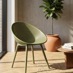 Sedia Verde 2 Sedie Adatto per Indoor/outdoor, Materiale Struttura in Plastica - Tansen