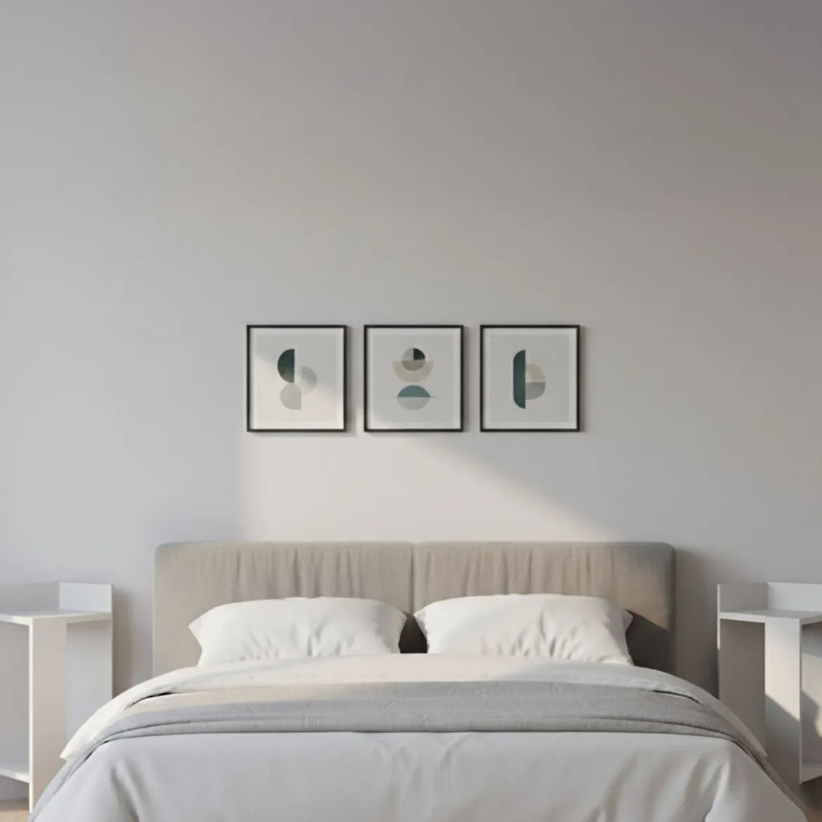 Set Comodini Bianco 4 Ripiani Colore Ripiano Bianco, Elementi Inclusi 2 Comodini - Tartano