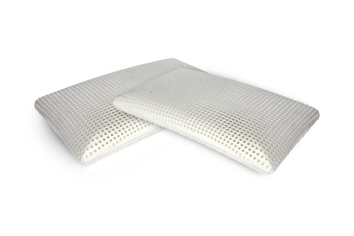 Set di 4 guanciali Citronella, Made in Italy, 70x40 h12 cm, Bianco