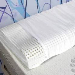 Set di 2 guanciali Origano, Made in Italy, 70x41 h12 cm, Bianco