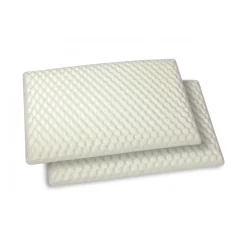 Set di 2 guanciali Ruta, Made in Italy, 73x43 h14 cm, Bianco