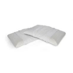Set di 4 guanciali Timo, Made in Italy, 70x40 h12 cm, Bianco