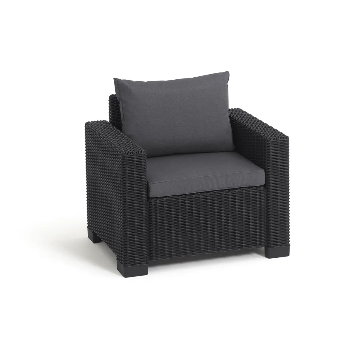 Set di 2 poltrone da esterno Miramichi, 83x68 h72 cm, Antracite