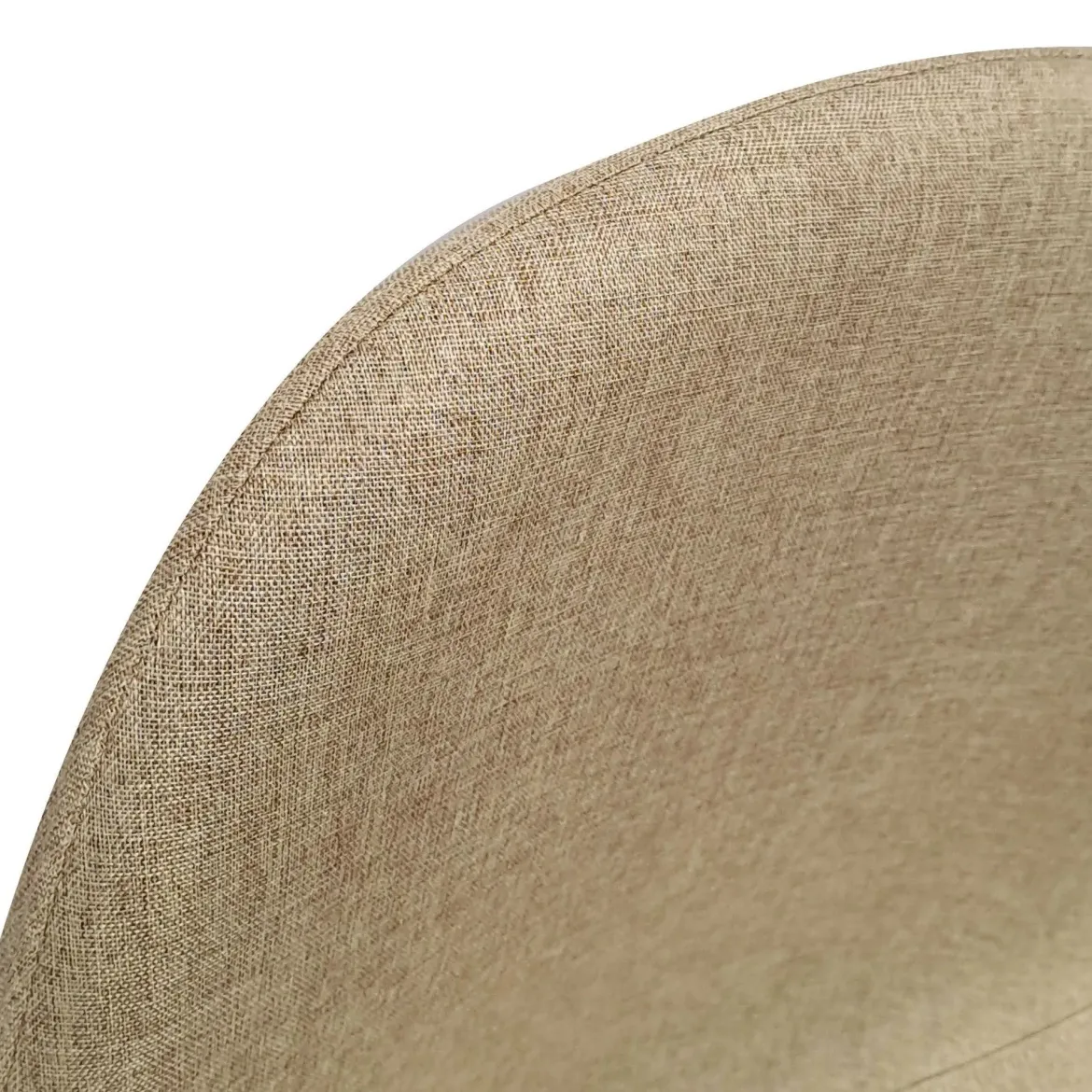 Set di Sedie Beige Nero 4 Sedie Imbottito, Effetto Corda - Zambrone