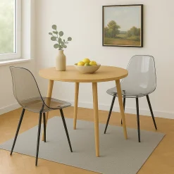 Set di 2 sedie casual in plastica fume - Amstrong