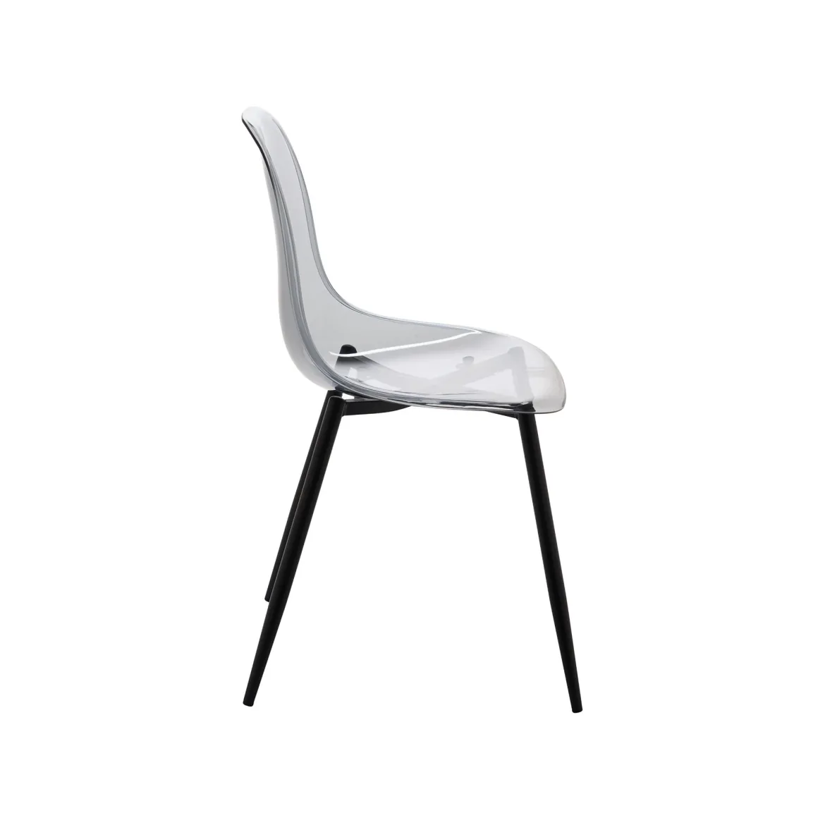 Set di 2 sedie casual in plastica fume - Amstrong