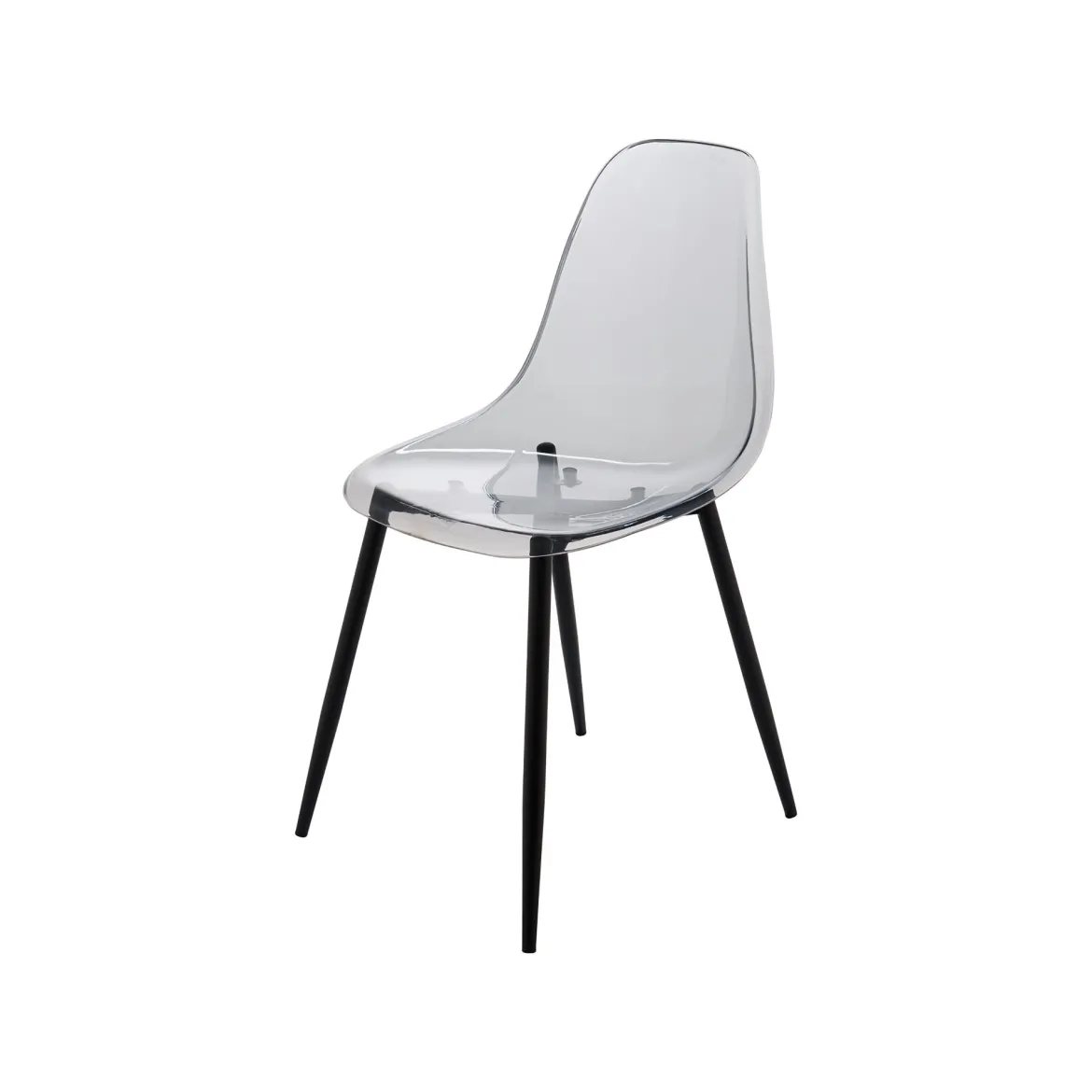 Set di 2 sedie casual in plastica fume - Amstrong