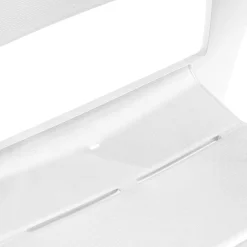 Set di 6 sedie da terrazzo impilabili bianco - Courtenay