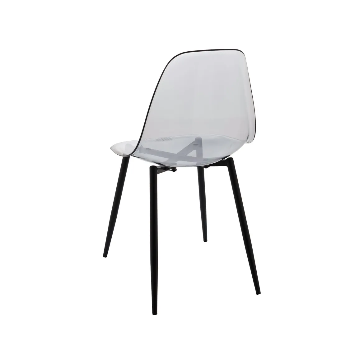 Set di 4 sedie design in plastica fume - Amstrong