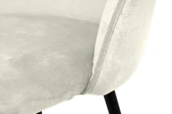 Set di 4 sedie imbottite in velluto panna - Achito
