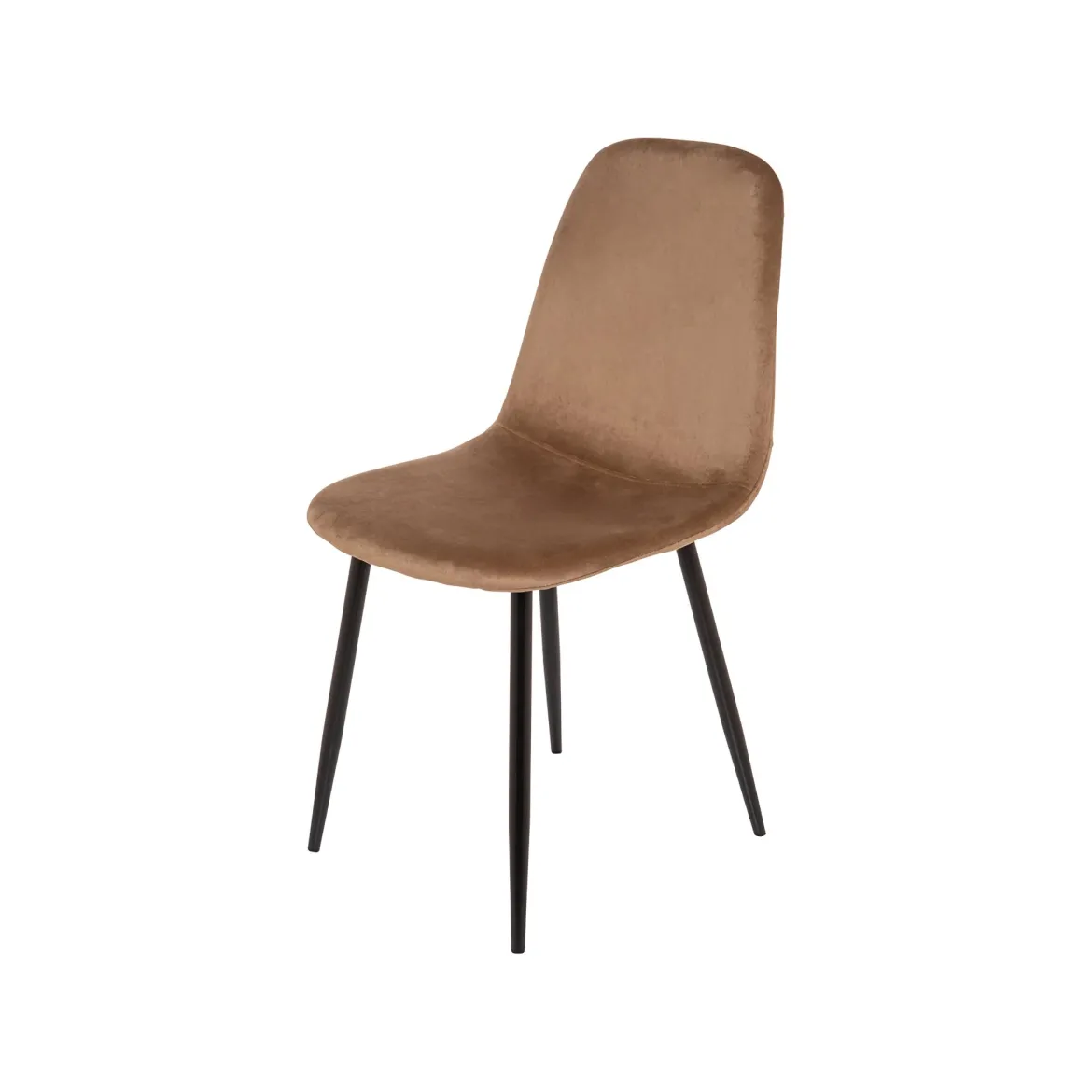 Set di 4 sedie pranzo imbottite in velluto beige - Arter