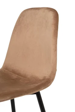 Set di 2 sedie soggiorno imbottite in velluto beige - Arter