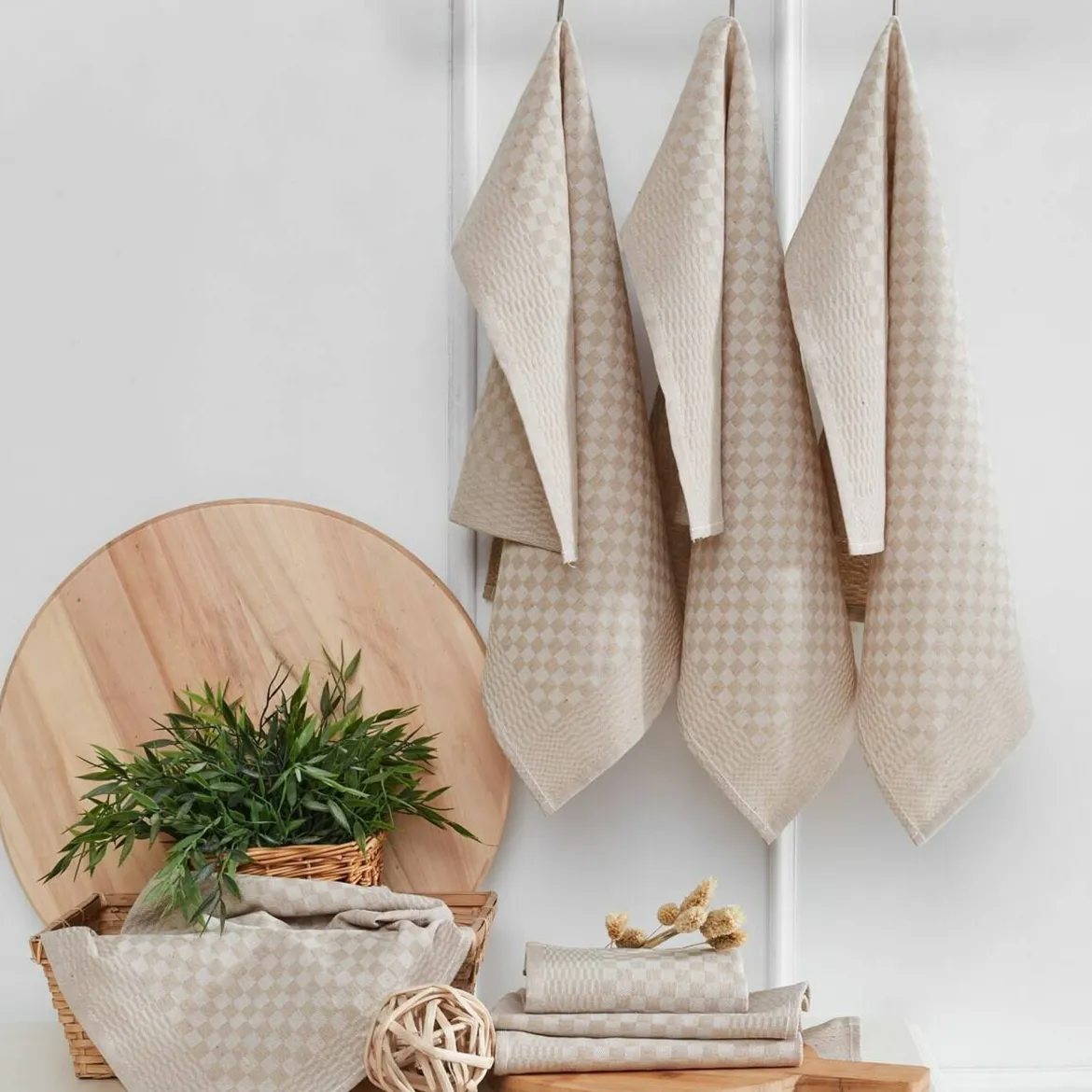 Set di 10 strofinacci Munster, 40x60 cm, Rosso