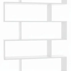 Set Libreria Bianco Modulabile 9 Ripiani, Installazione a Muro - Jesolo