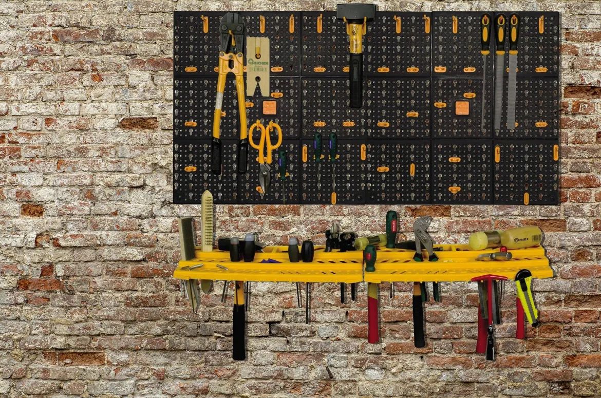 Set porta utensili Domiziana, cm 100x22h50, Nero