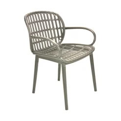 Set salotto da esterno Jurij, Tortora