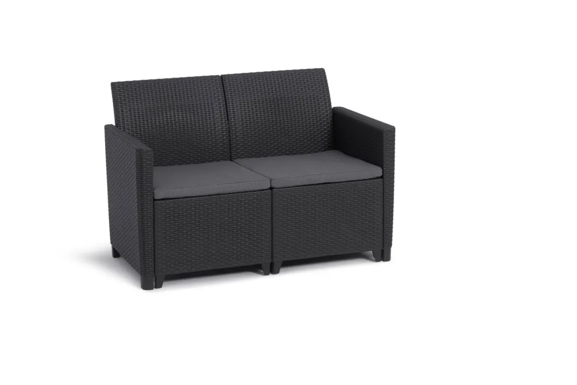 Set salotto da esterno Nepean, 113x65 h74 cm, Antracite