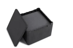 Set salotto esterno 2 poltrone e 1 divano antracite - Barrhead