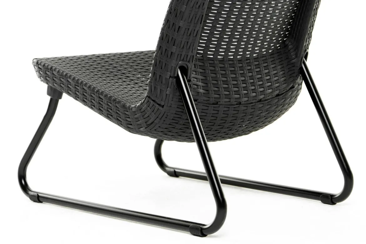 Set salotto esterno 2 posti e 1 tavolo antracite - Canmore