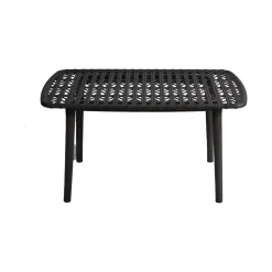 Set salotto giardino minimal 2 poltrone e 1 panchina antracite - Jurij