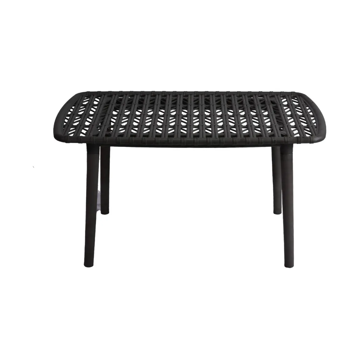 Set salotto giardino minimal 2 poltrone e 1 panchina antracite - Jurij