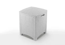 Set salotto giardino poltrone effetto rattan marrone - Asiak