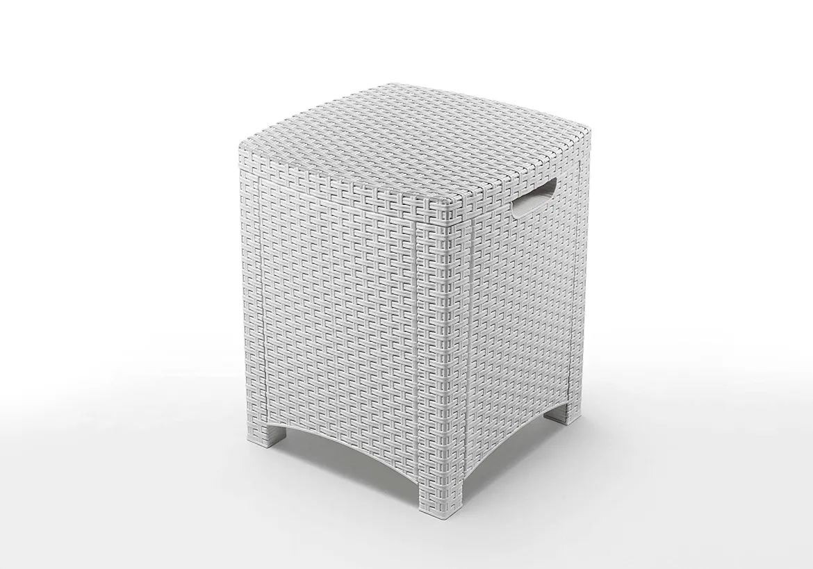 Set salotto giardino poltrone effetto rattan marrone - Asiak