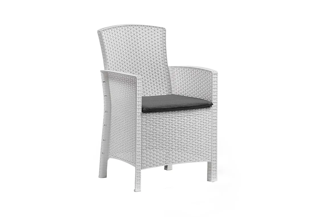 Set salotto giardino poltrone effetto rattan marrone - Asiak