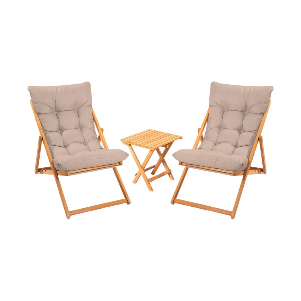 Set salotto giardino 2 posti e 1 tavolo antracite - Barrie